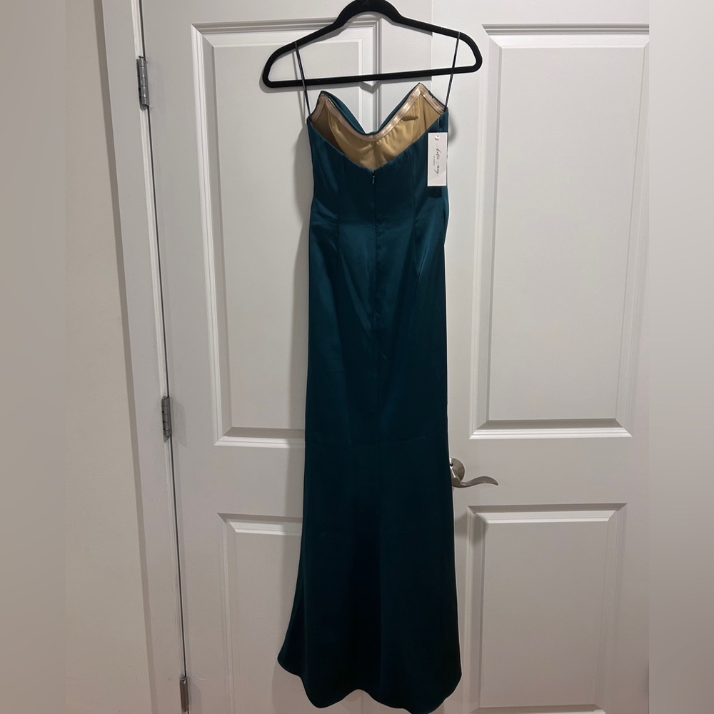 NWT Katie May Taylor Long Gown in Rainforest Green (XS) - Picture 5 of 11